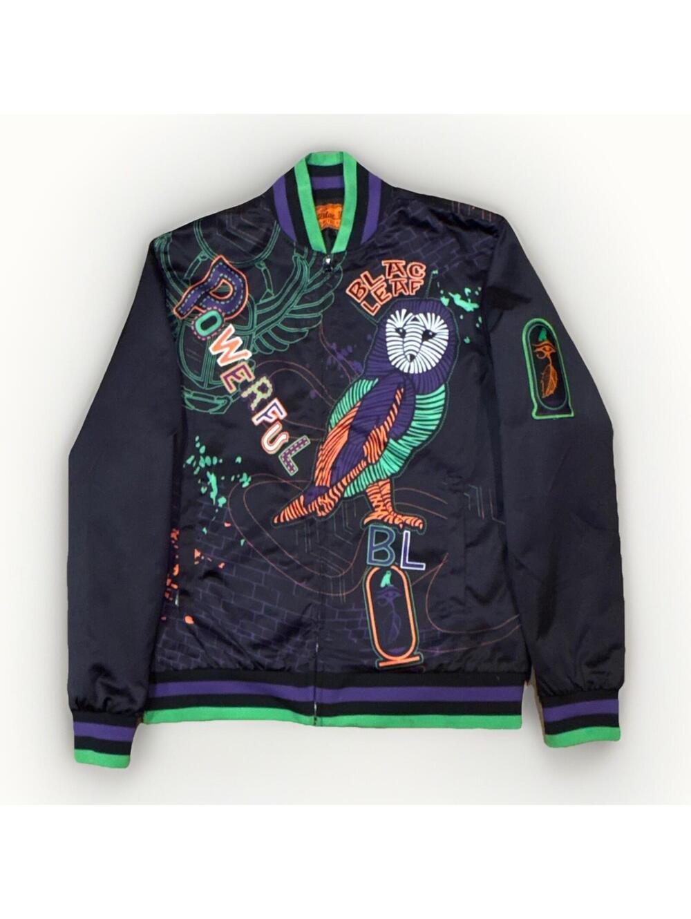 Blac Leaf Limited Edition Graphic Bomber Jacket Size S